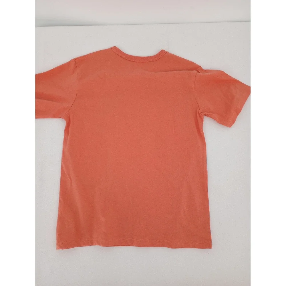 The Children's Place Graphic Tee Boys Size M 7/8 Orange Motocross Dirt Bike NWT